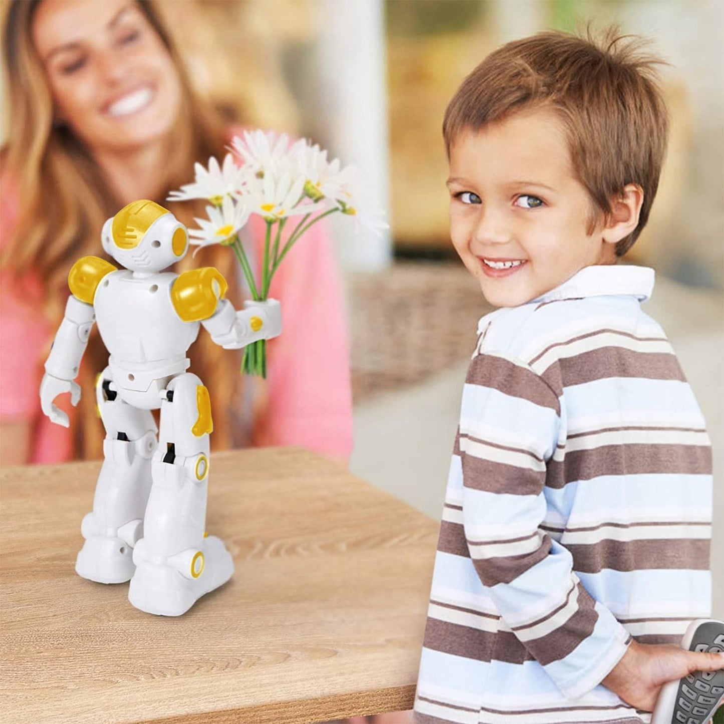 Programmable RC Robot Toy for Kids   Gesture Control, Smart Remote, Birthday Gif2