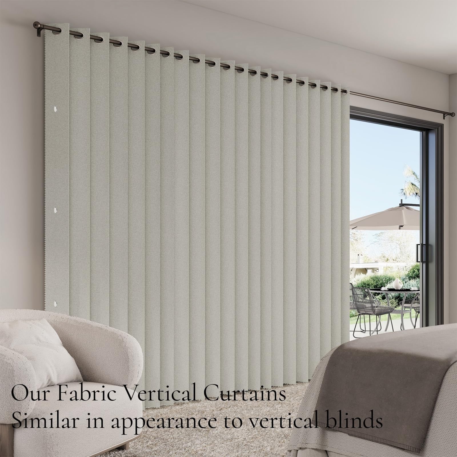 Thermal Insulated Blackout Pleated Curtains with Magnetic Closure, 1 Panel, W458