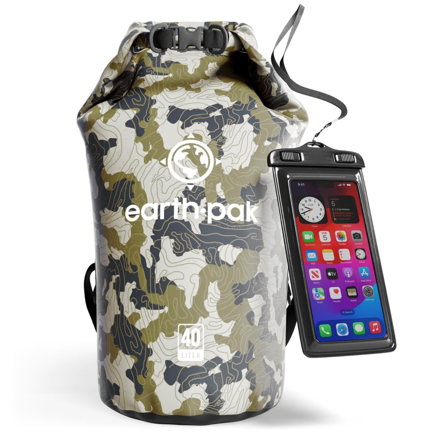Waterproof Dry Bag Backpack   Roll Top Sack for Kayaking & Outdoor Gear, Phone C1