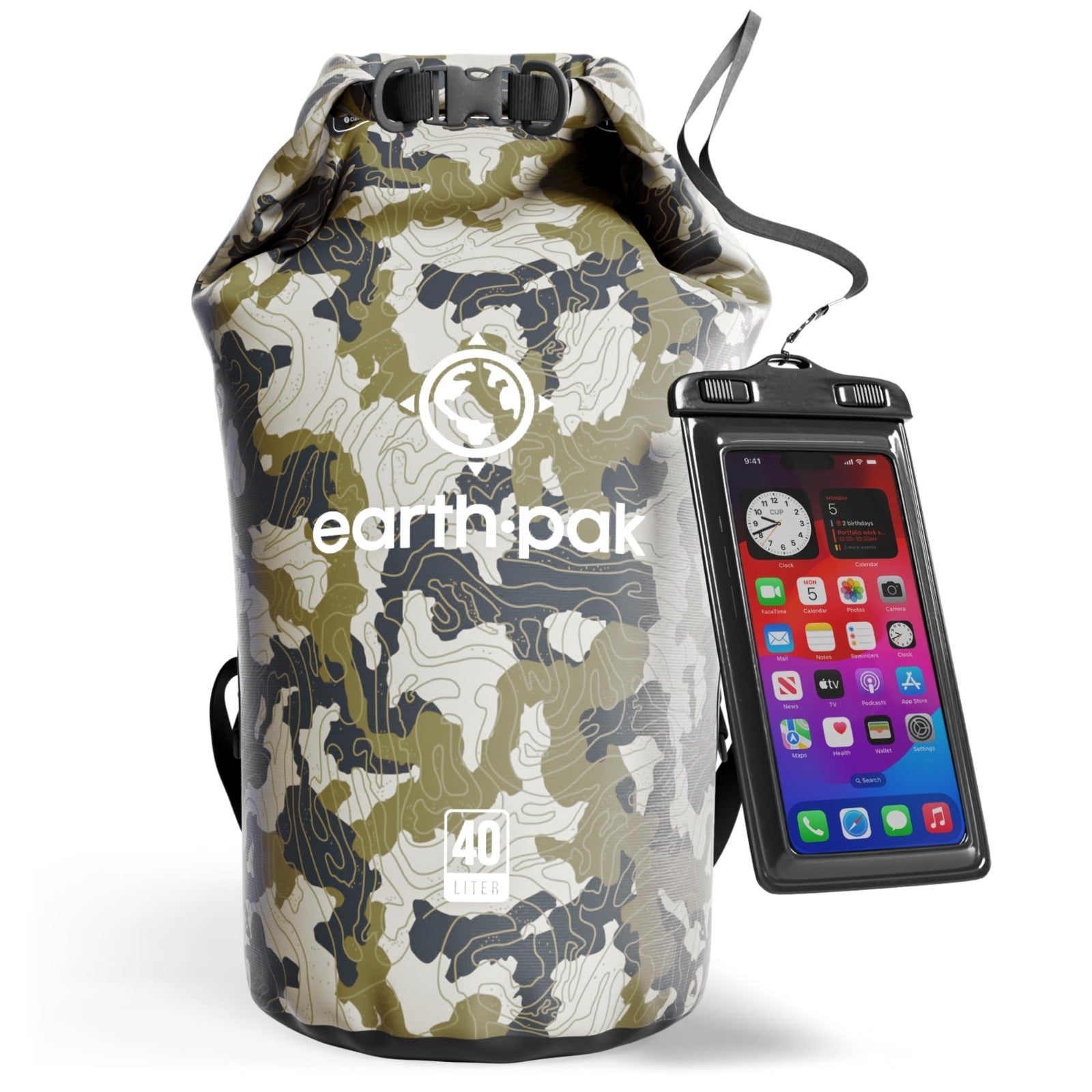 Waterproof Dry Bag Backpack   Roll Top Sack for Kayaking & Outdoor Gear, Phone C1