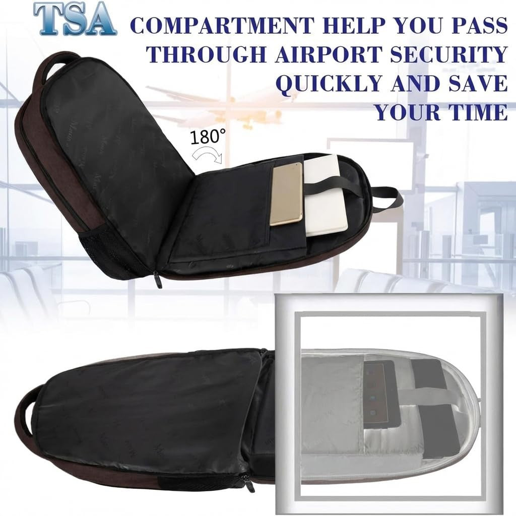 Extra Large 17.3" Laptop Backpack, TSA Friendly Travel Bag, Durable & Stylish1