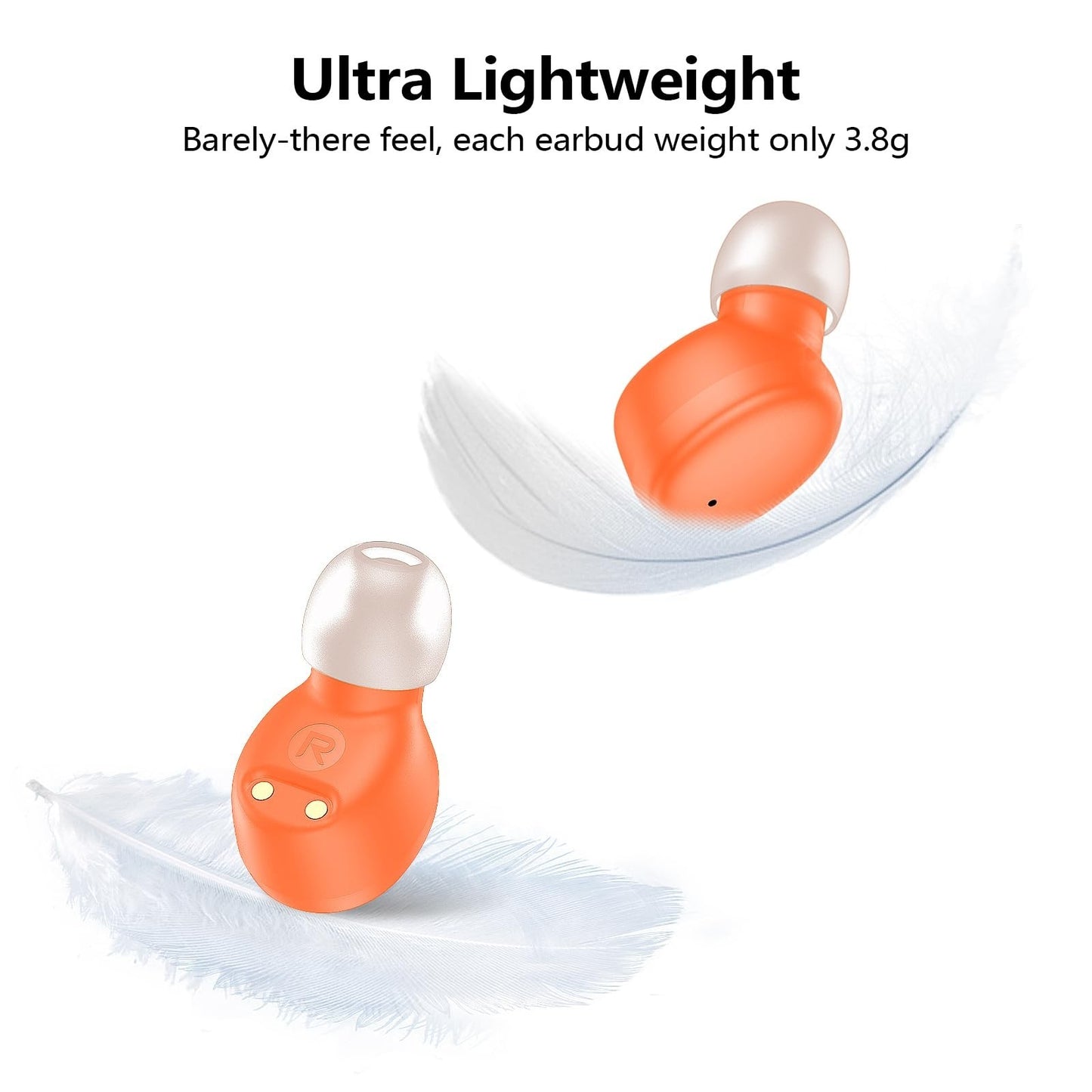Wireless Earbuds Bluetooth 5.3   Lightweight In Ear Headphones, Premium Sound, T3