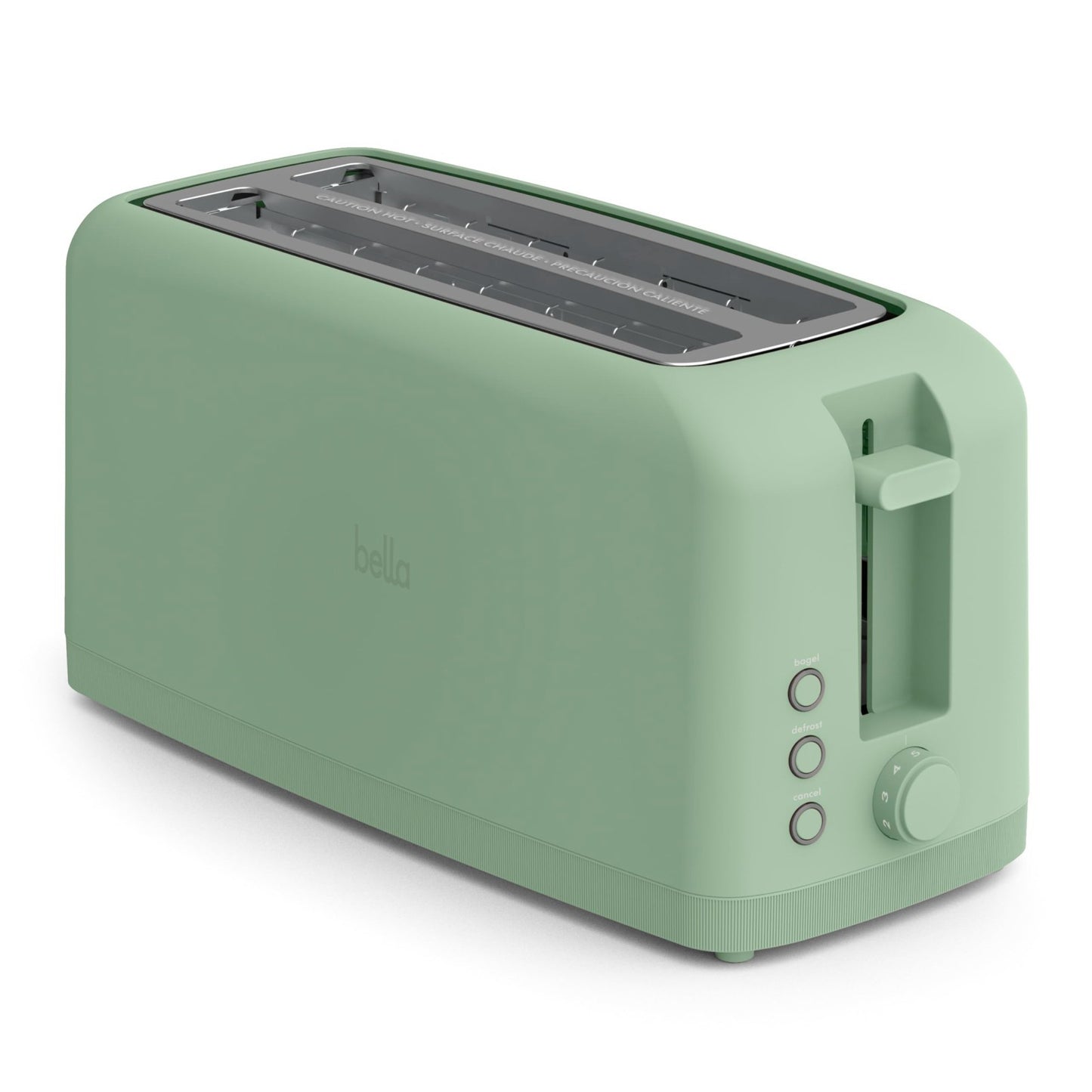 Slim 4 Slice Toaster   Extra Long & Wide Slots, Fits Anywhere, Seaglass Color1