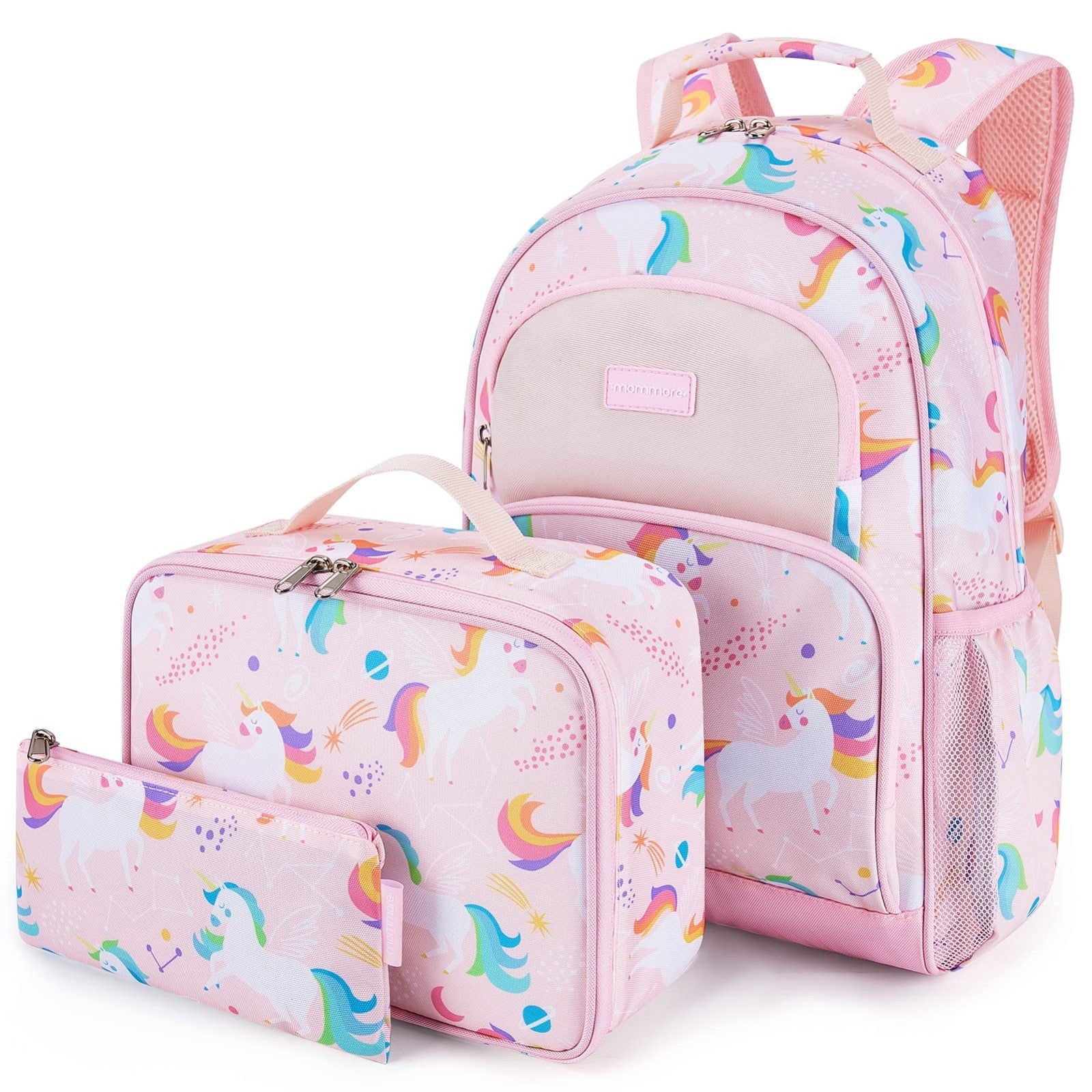 Kids Backpack Set for Kindergarten & Preschool, 3 PCS with Lunch Box & Pencil Ca1