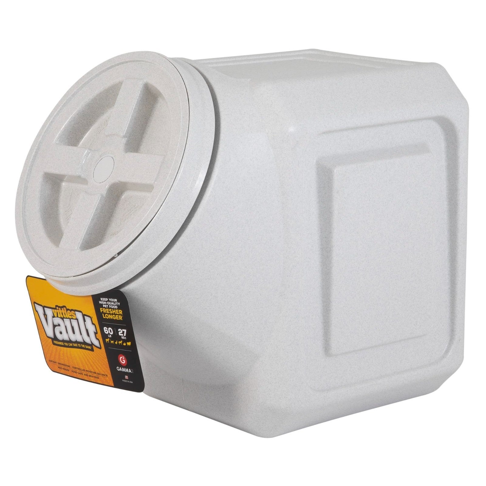 Airtight Stackable Pet Food Storage Container - Holds Up to 60lbs, Durable & Sec1