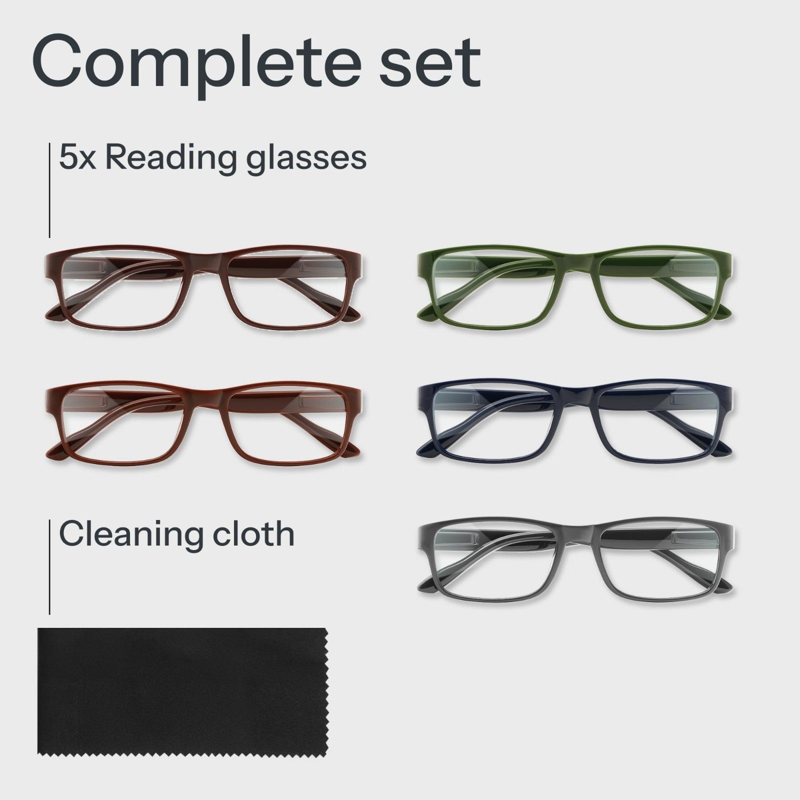 2.5x Professional Reading Glasses - Blue Light Blocking Computer Readers - Value6
