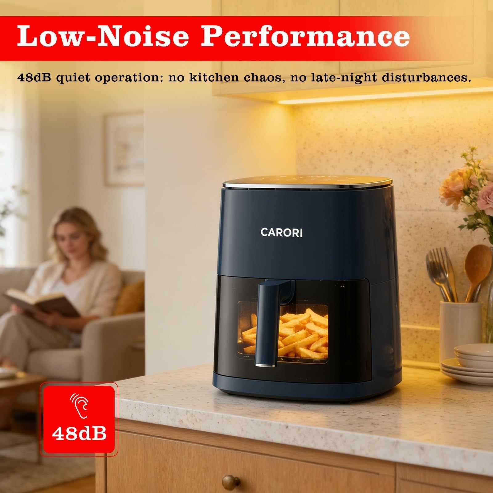 6Qt Air Fryer with Viewing Window, 12 Cooking Presets, 1700W, Nonstick Basket5