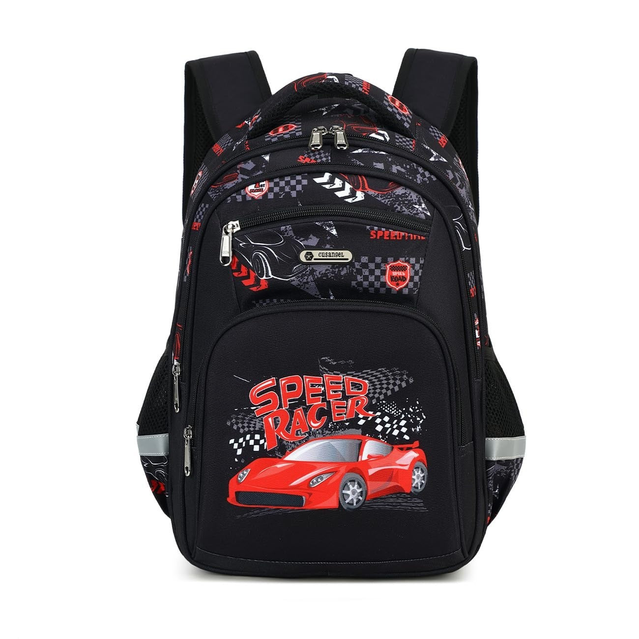 Kids School Backpack with Lunch Bag for Girls, Large Capacity Bookbag, Nylon Day1