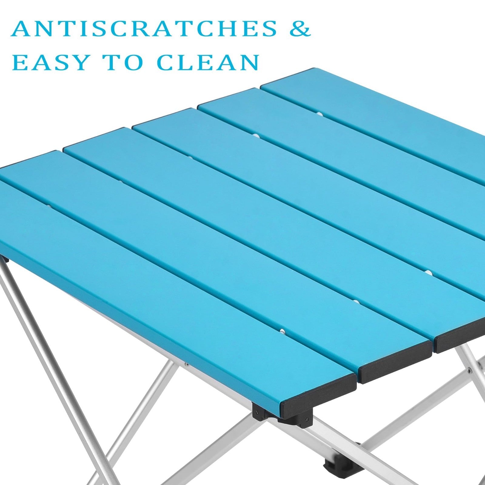 Portable Folding Camping Table - Aluminum Top, Lightweight, Ideal for Outdoor BB6