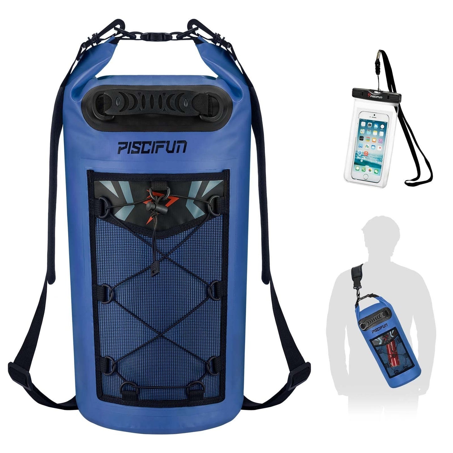 Waterproof Floating Backpack 10L/20L/30L/40L with Phone Case for Kayaking & Fish1