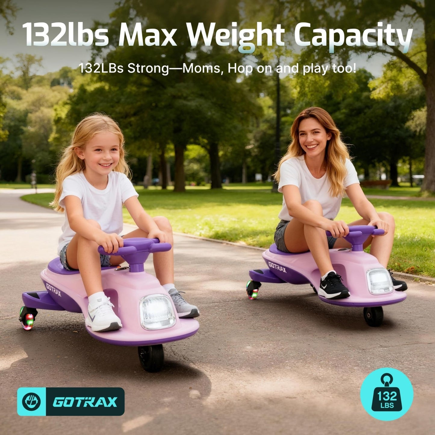 Electric Wiggle Car for Kids 3-8, 12V Battery, Bluetooth, 120 Min Ride Time3
