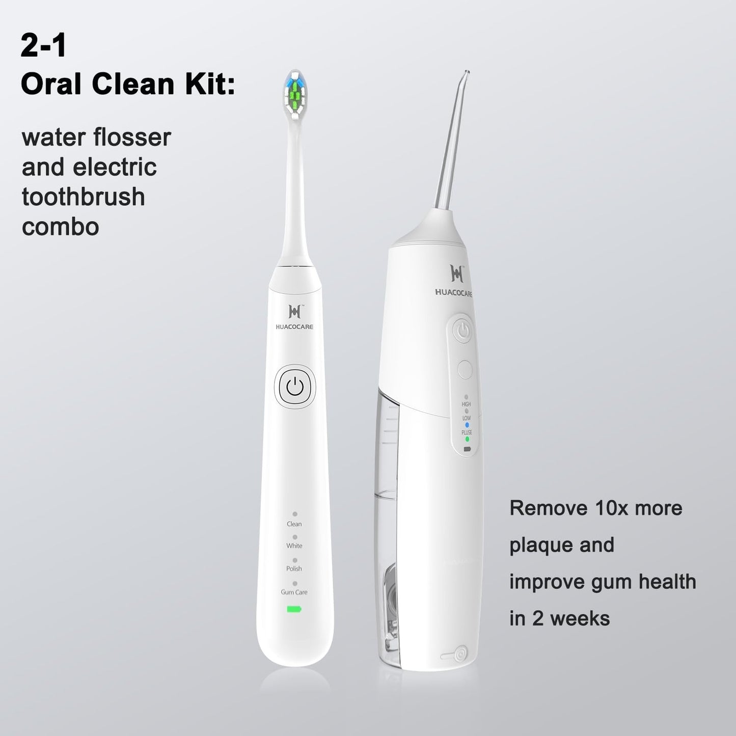 Water Dental Flosser & Electric Toothbrush Combo   2 in 1 Oral Care Kit for Teet2