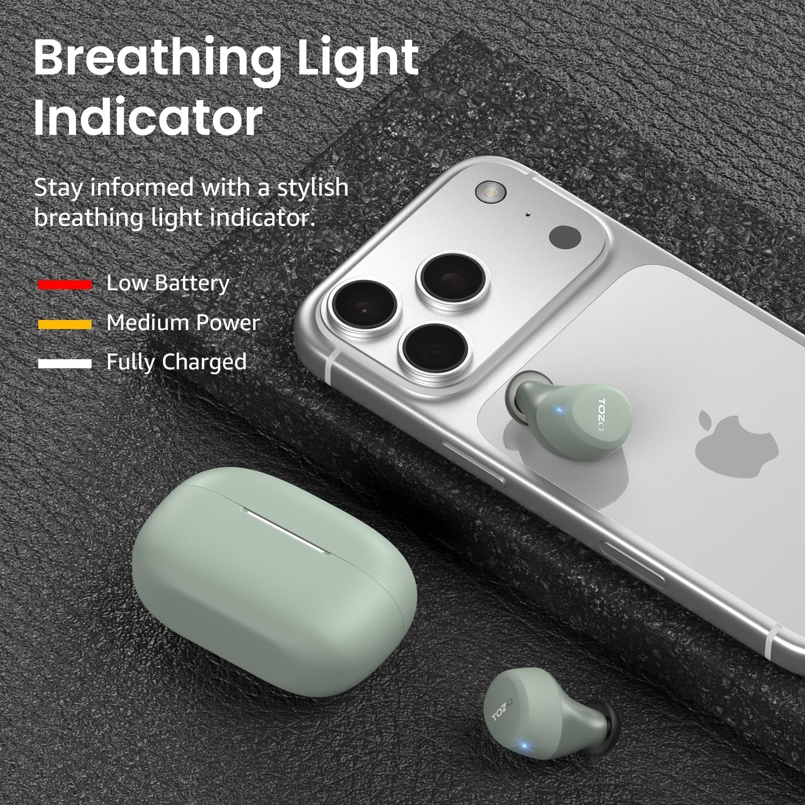 Wireless Earbuds Bluetooth 5.3, IPX5 Waterproof, AI Call Mics, Premium Sound, Ch6
