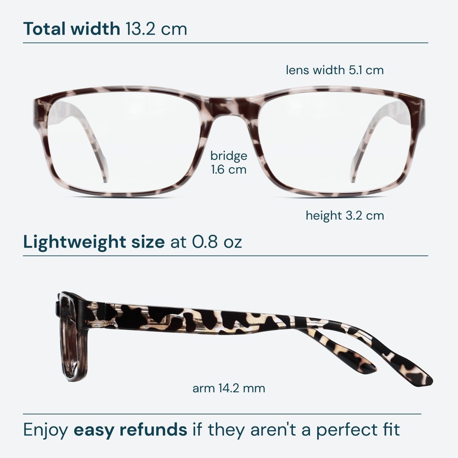 2.5x Professional Reading Glasses - All Day Comfort, Blue Light Protection, FSA-5