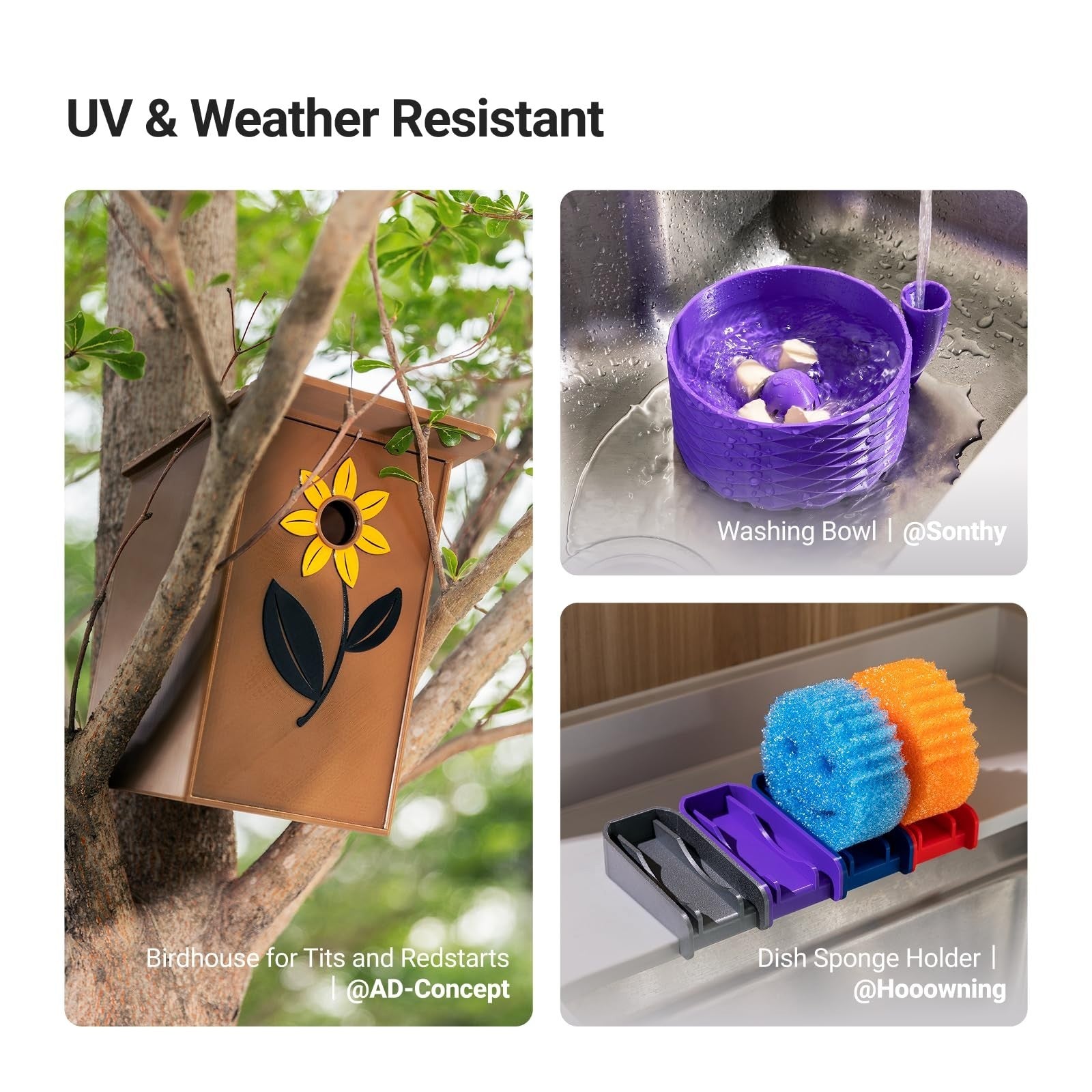 High-Speed 3D Printer PETG Filament 1.75mm, Moisture-Resistant, Tough & Accurate3