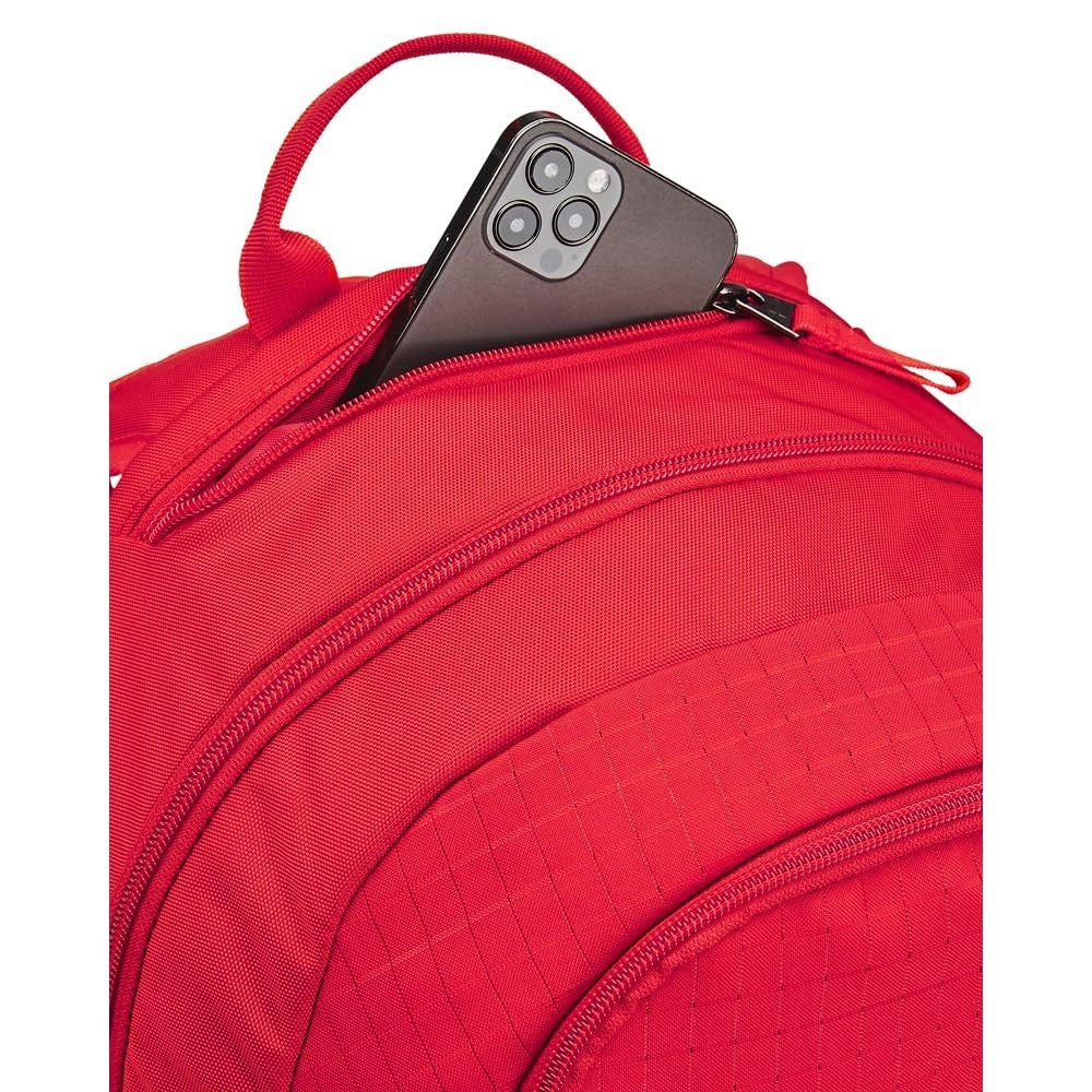 Men's All Sport Backpack, Red & White, One Size Fits All, Durable, Lightweight,3