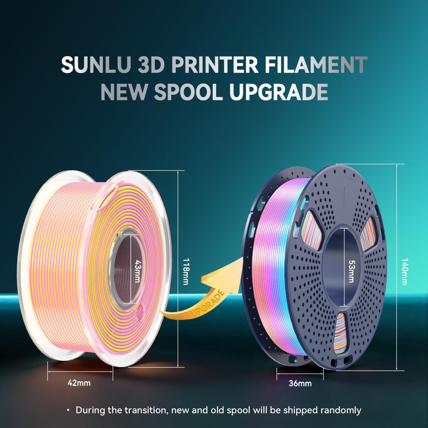 Multicolor Silk 3D Printer Filament Bundle, Dual & Triple Color, 2kg Vacuum Pack2