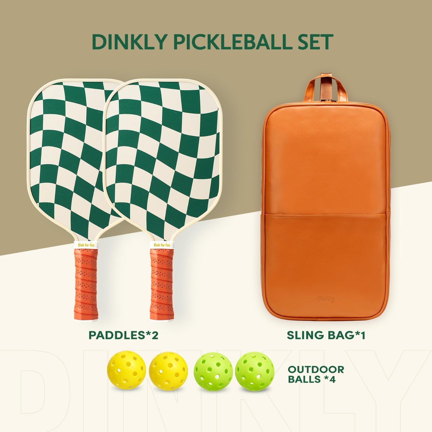 Pickleball Paddle Set of 2/4 - USAPA Approved, Graphite/Fiberglass, Includes Bal4