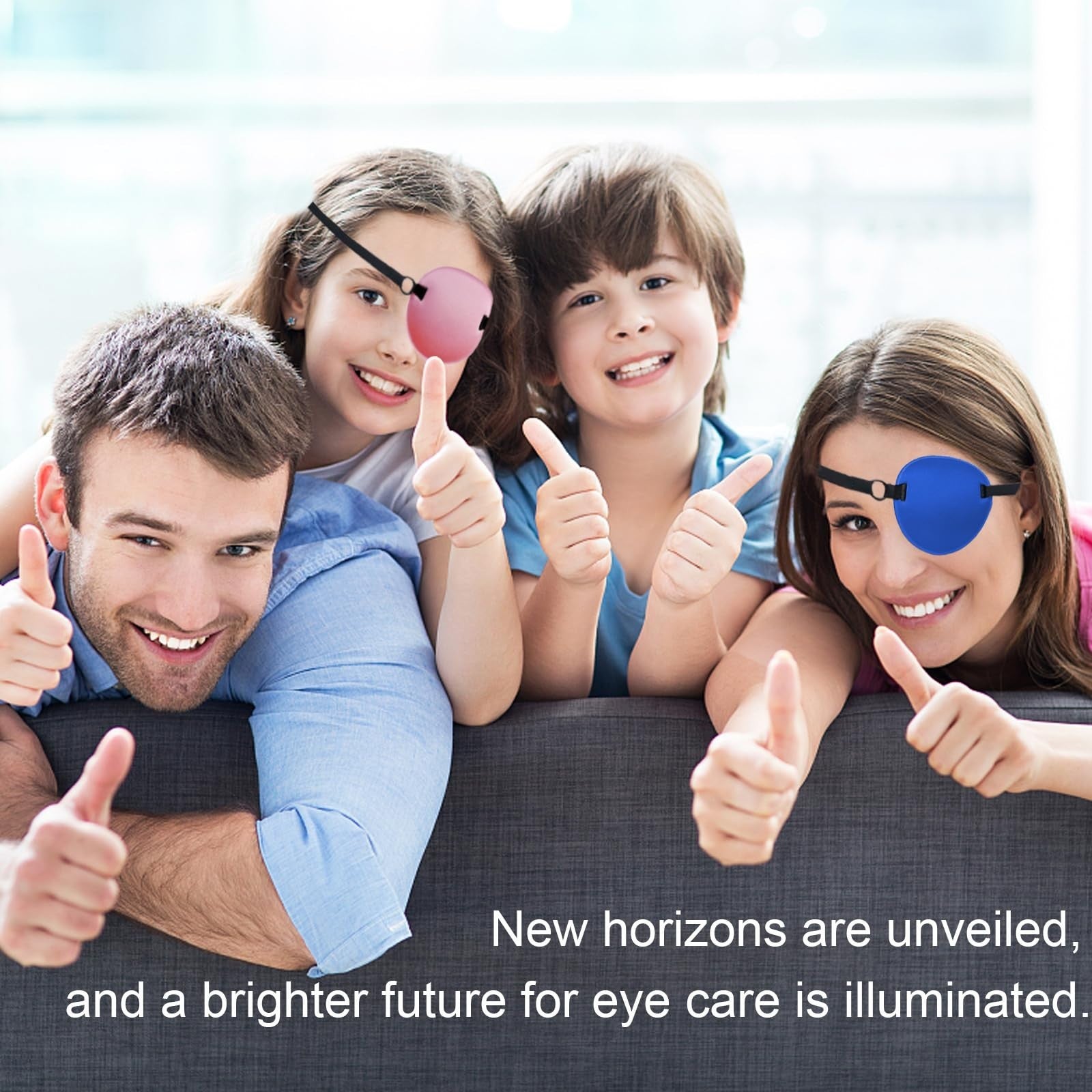 2PCS Adjustable Eye Patch for Adults & Kids, Soft Breathable Fabric, Vision Ther6