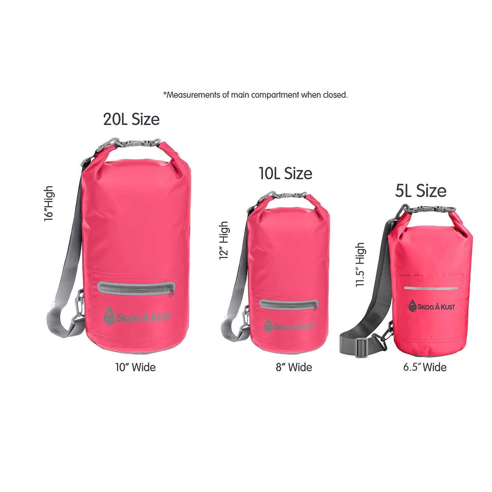 Waterproof Roll Top Dry Bag - 5L, 10L, 20L Sizes for Hiking, Camping, Kayaking4