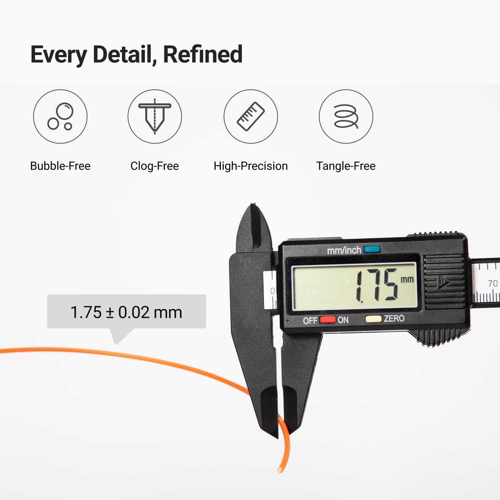 High-Speed 3D Printer PETG Filament 1.75mm, Moisture-Resistant, Tough & Accurate5