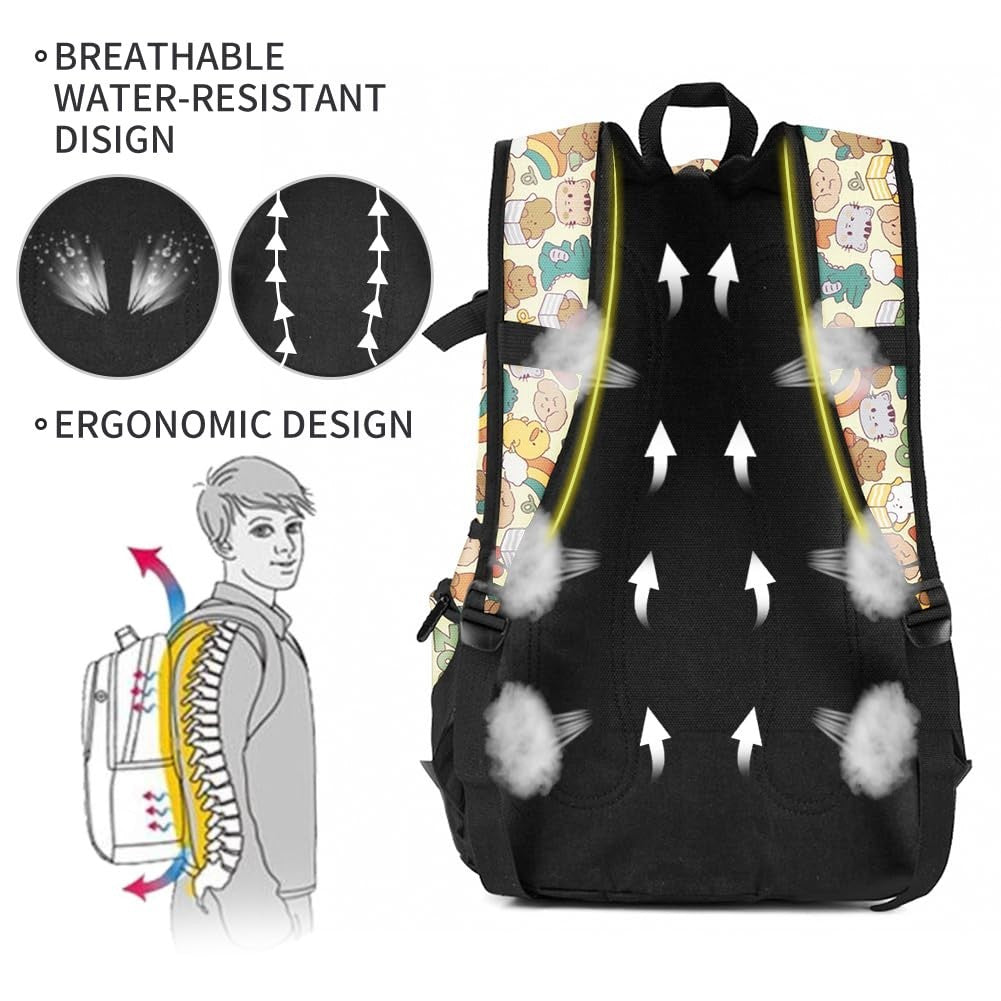 Lightweight School Backpack Travel Bag for Men & Women   College & Travel Use4