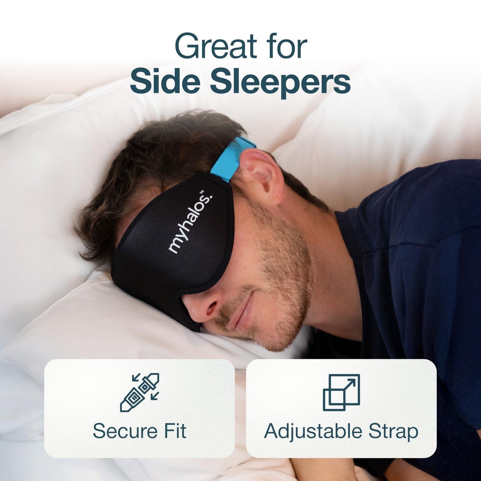 3D Blackout Sleep Mask for Men & Women | Zero Pressure, Breathable Eye Mask, Tra3