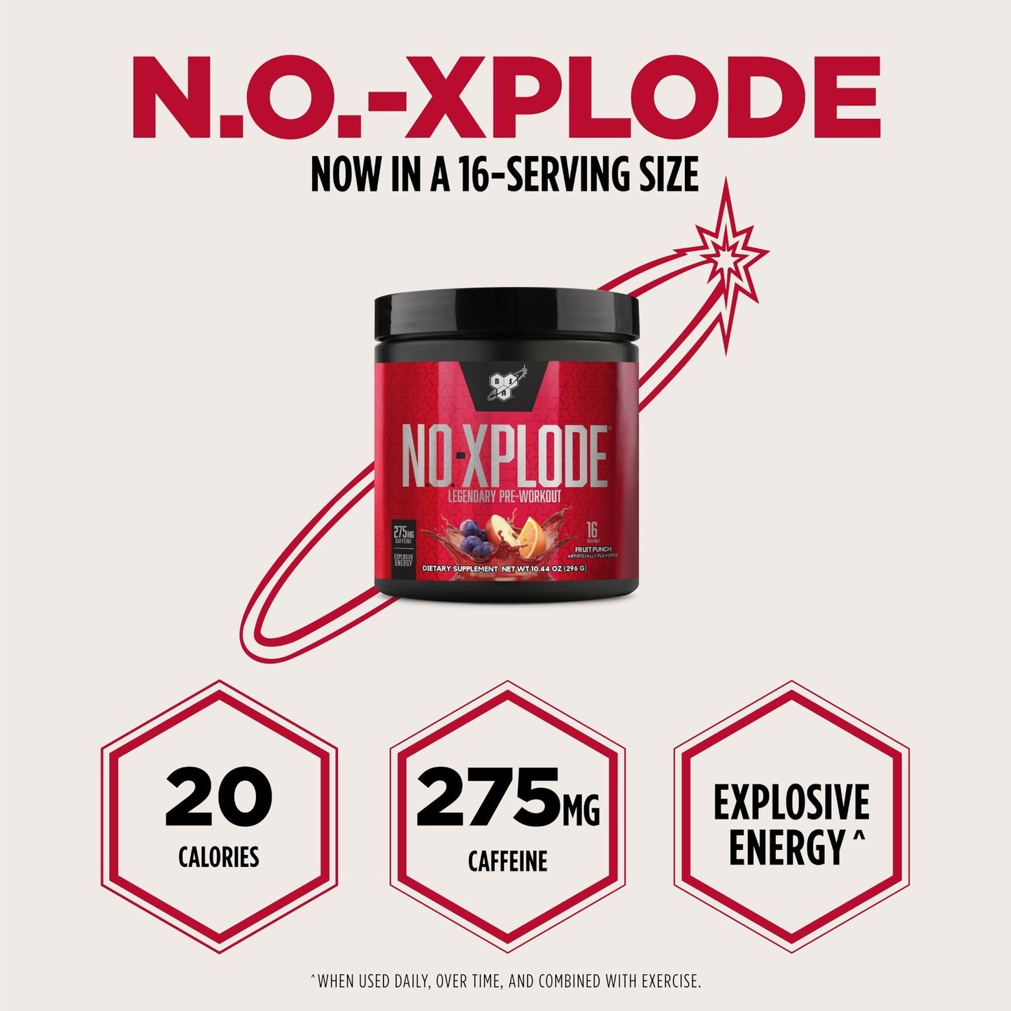 Pre Workout Powder with Creatine & Beta-Alanine, Fruit Punch, 16 Servings - Ener3