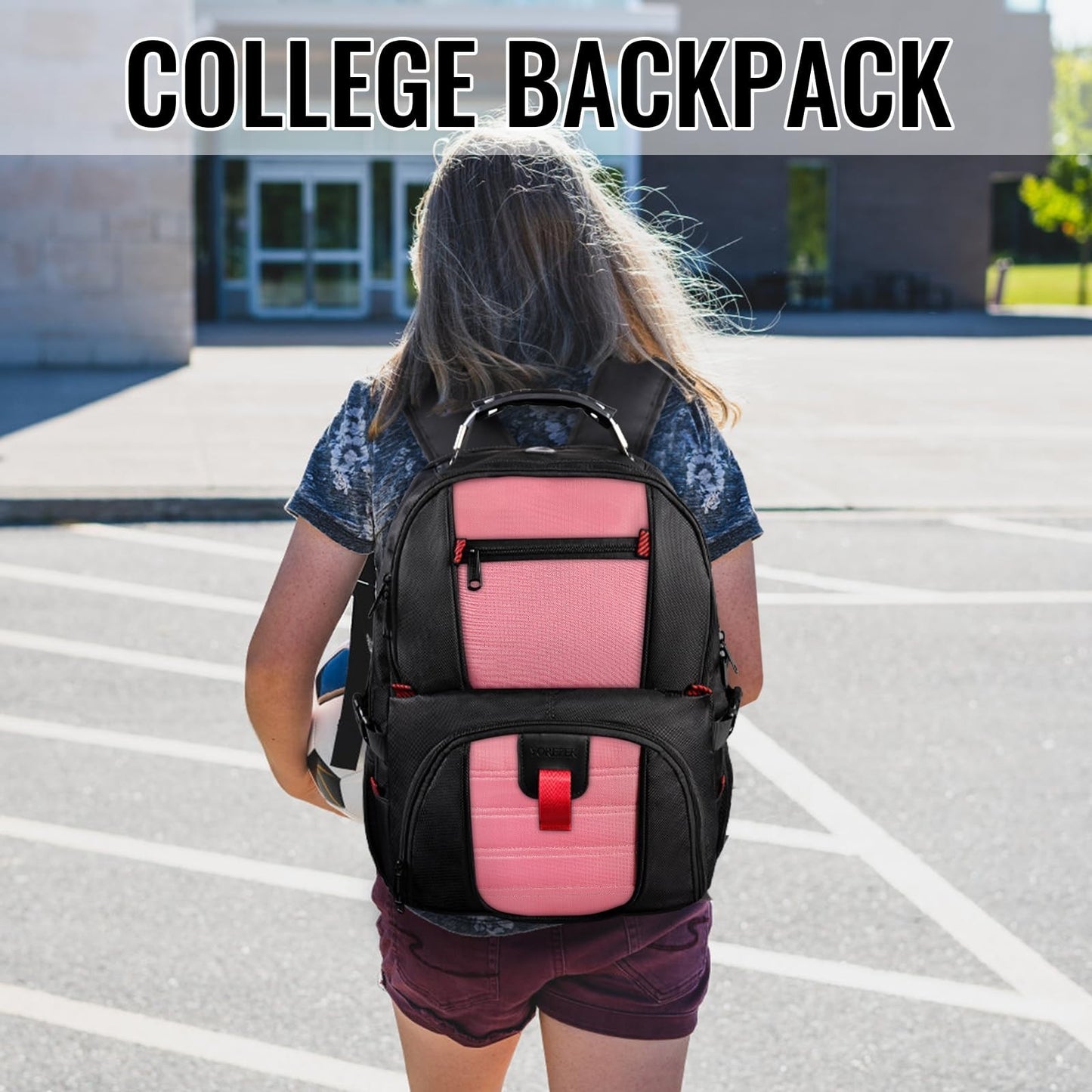 Large Laptop Backpack for Women, Heavy Duty Travel Bag, Waterproof, Stylish Desi5