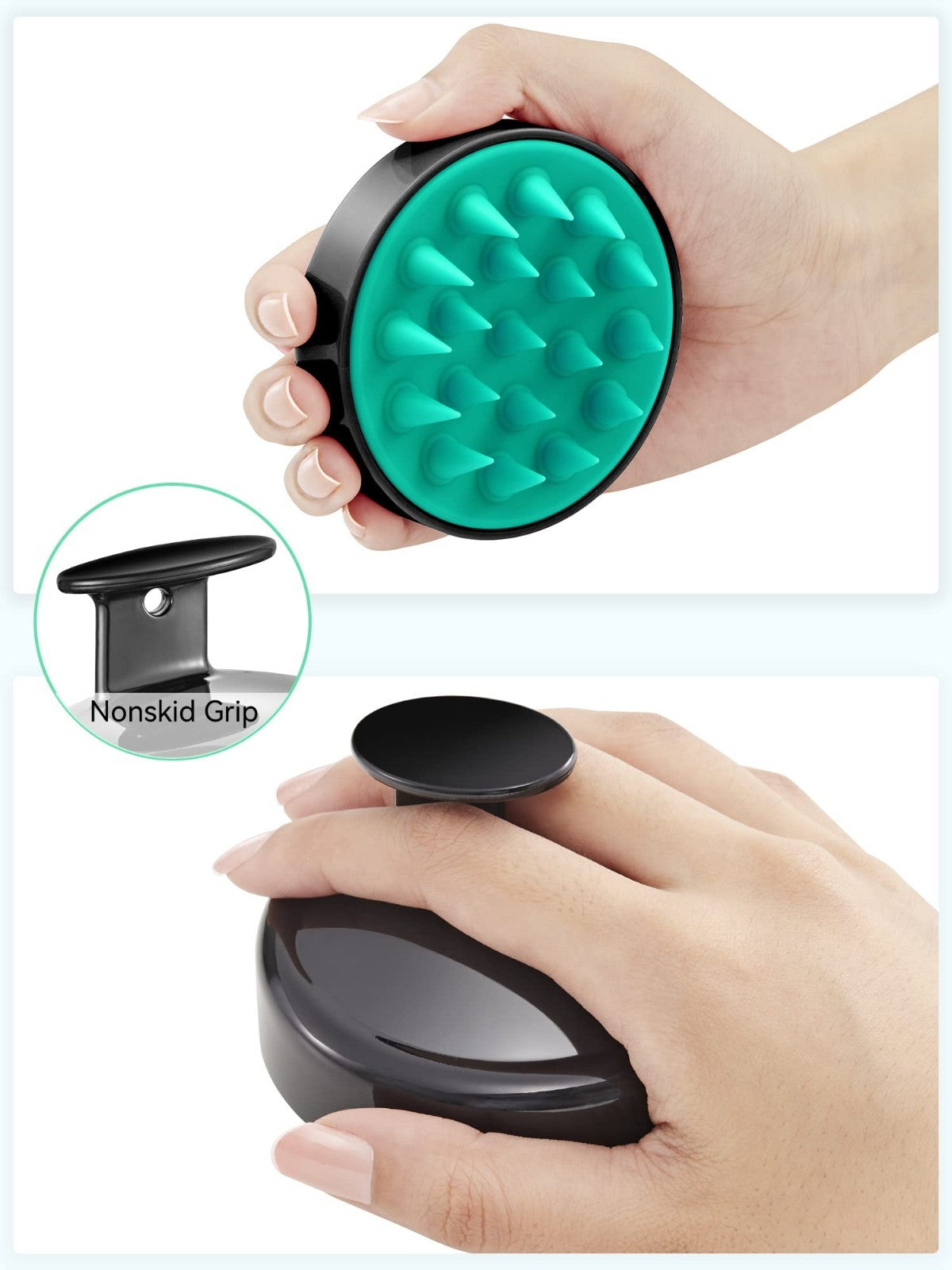 Scalp Massager Shampoo Brush   Soft Silicone Exfoliating Scrubber for Hair Growt2