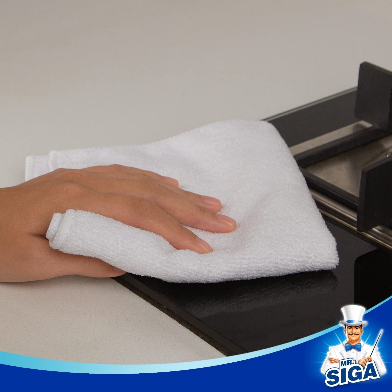 Streak-Free Microfiber Cleaning Cloths - 12 Pack, Ultra-Absorbent Towels for Hom6