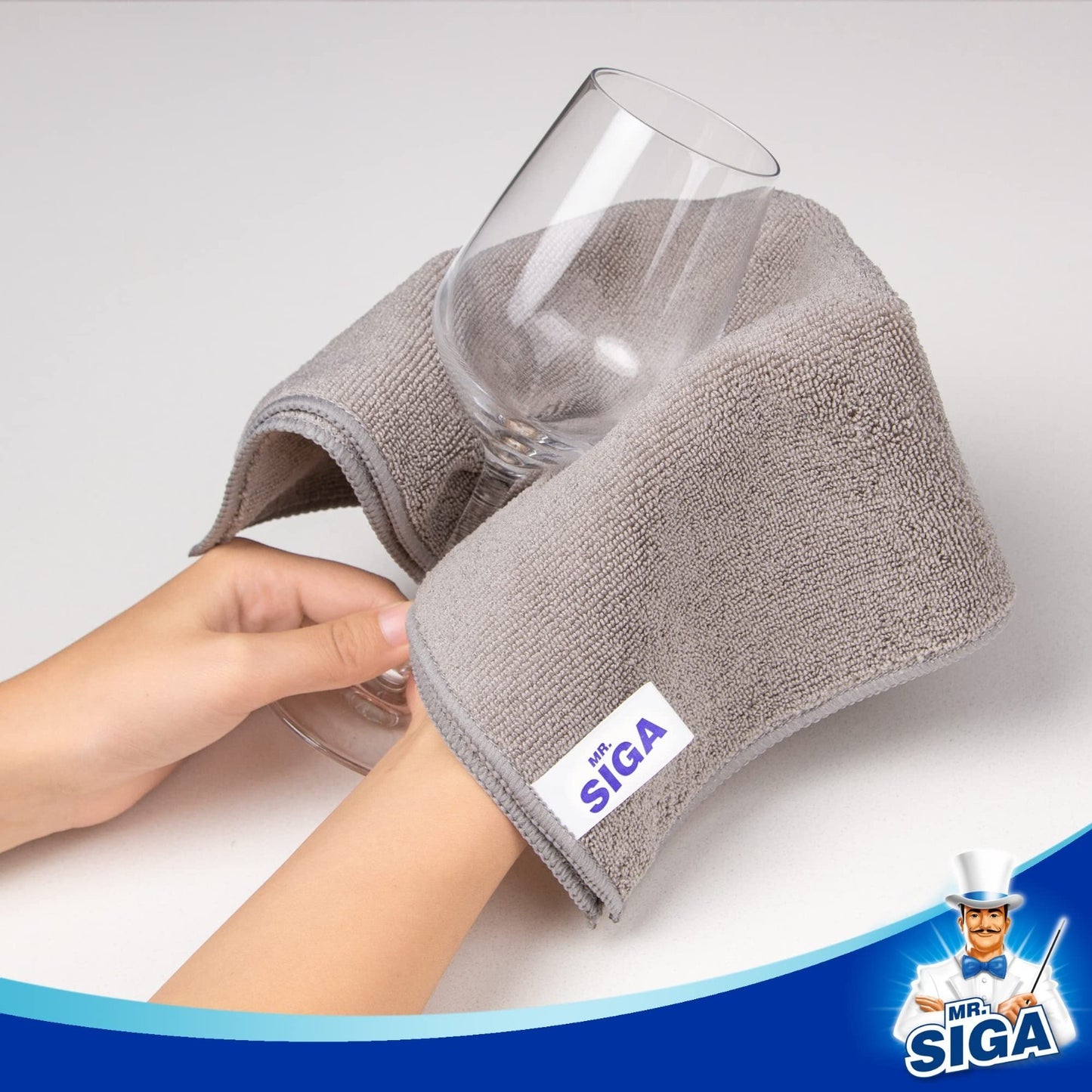 Streak-Free Microfiber Cleaning Cloths - 12 Pack, Ultra-Absorbent Towels for Hom5