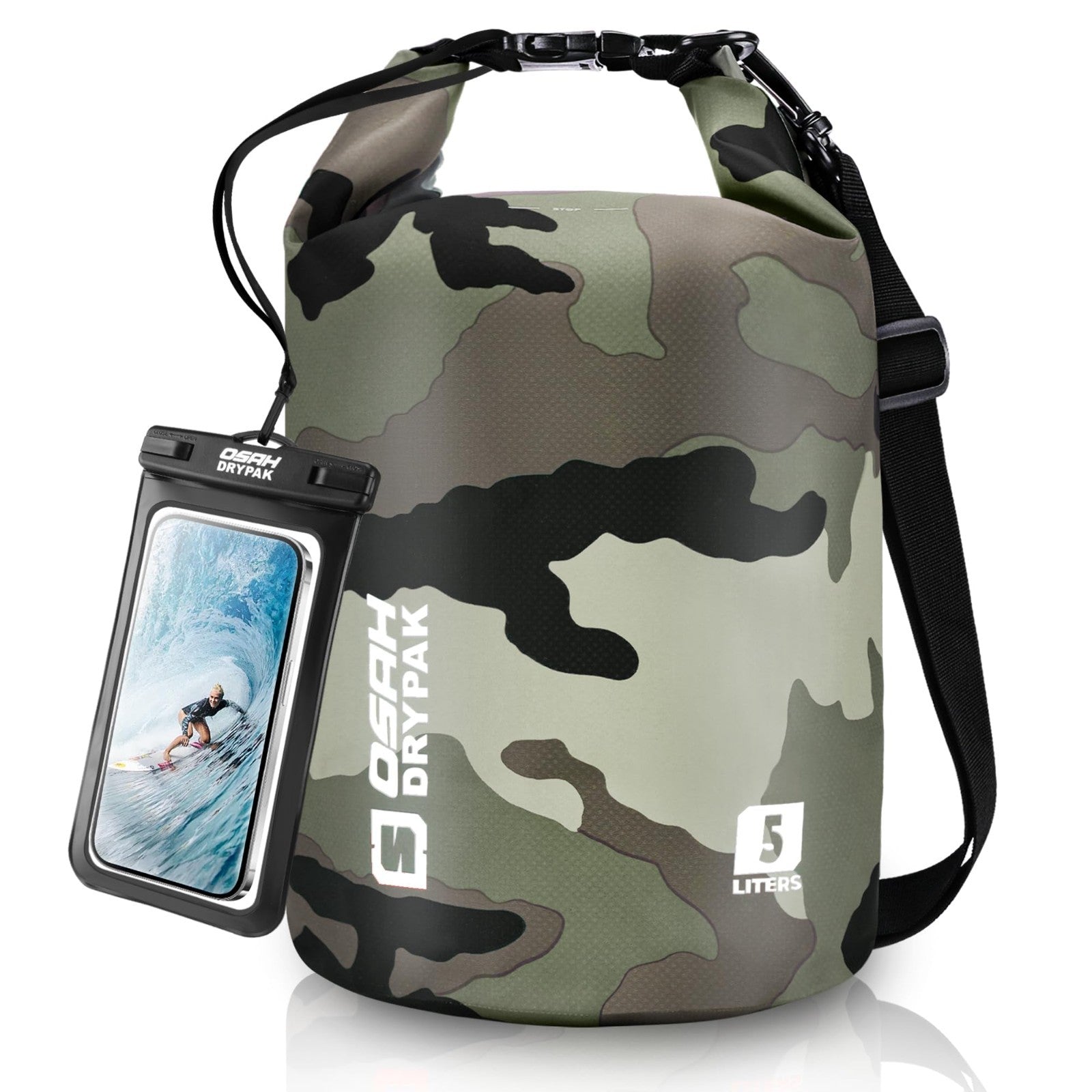 Waterproof Dry Bag 5L/10L/20L/30L/40L - Lightweight Roll Top Backpack for Travel0