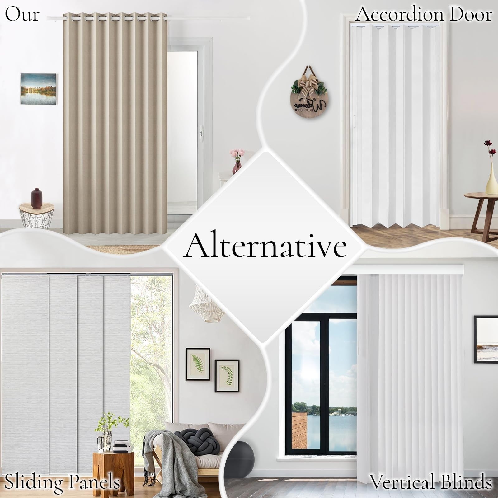 72 Inch Full Blackout Pleated Curtains with Magnetic Closure, Thermal Insulated,5