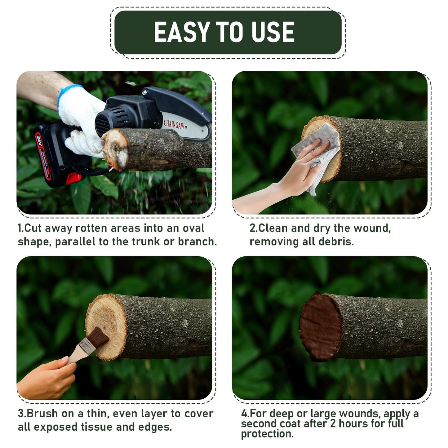 1 Gallon Tree Wound Sealer & Dressing - Effective Pruning Sealant for Bark Repai5