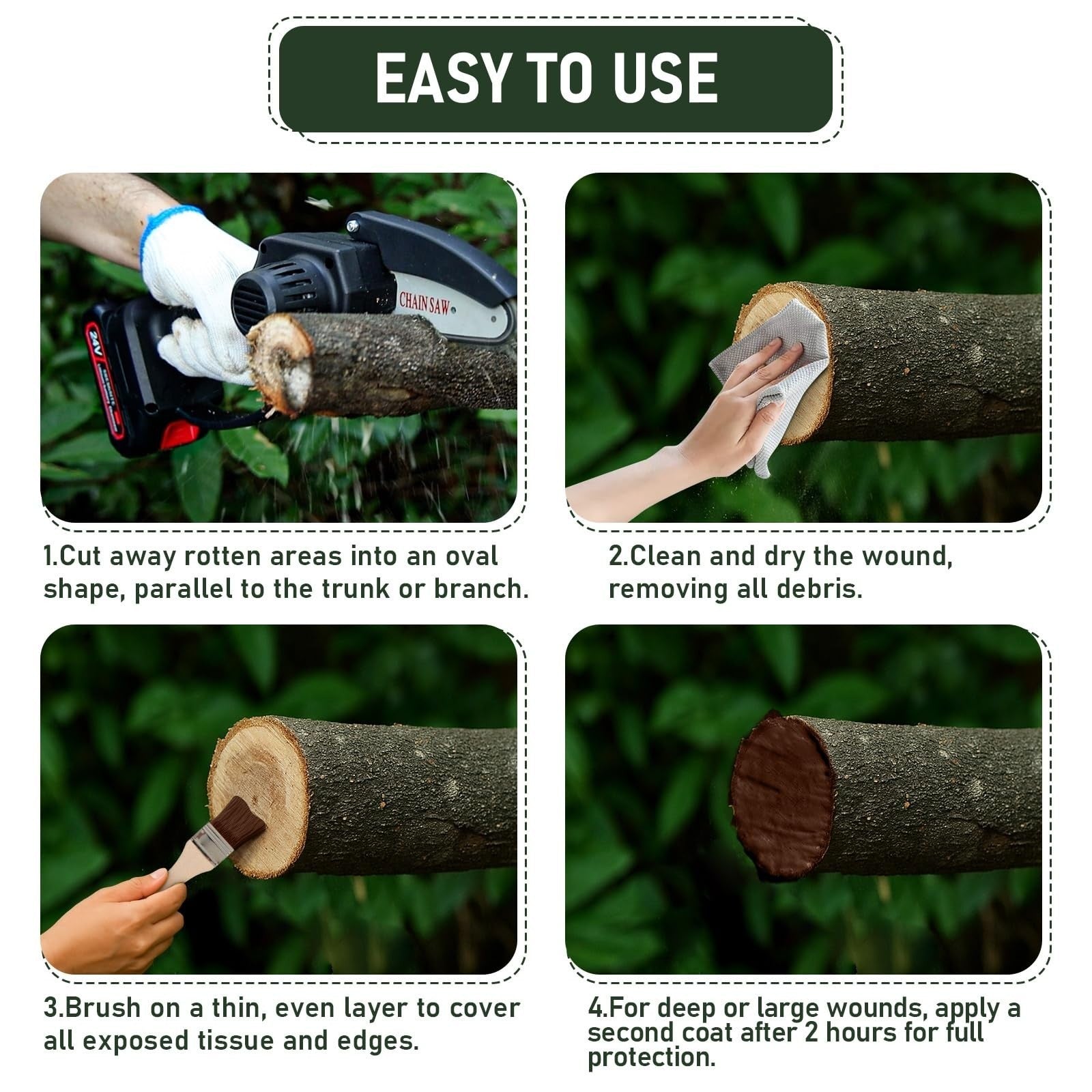 1 Gallon Tree Wound Sealer & Dressing - Effective Pruning Sealant for Bark Repai5