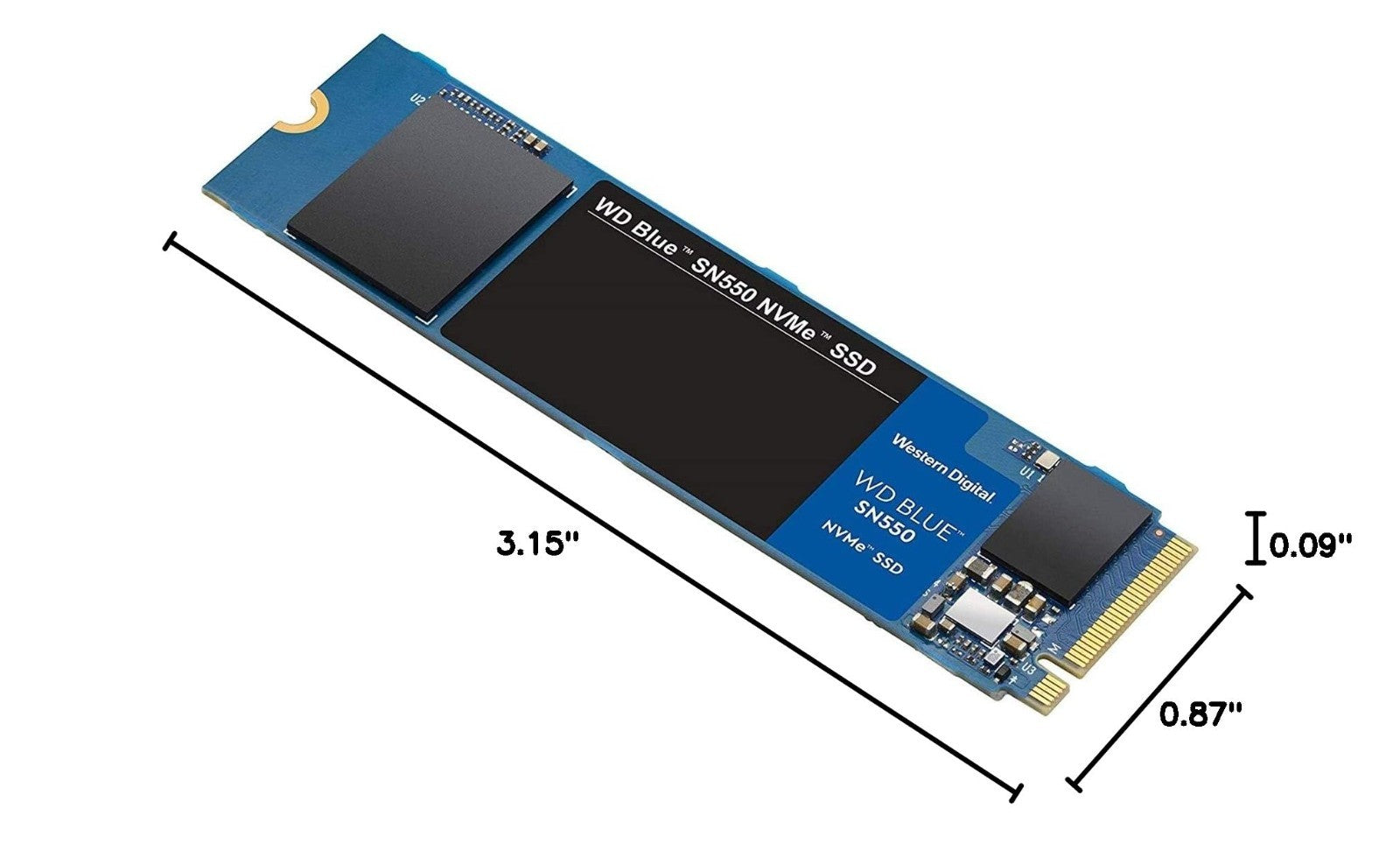 1TB NVMe Internal SSD M.2 2280, PCIe Gen3 x4, 3D NAND, Up to 2400 MB/s, Solid St2