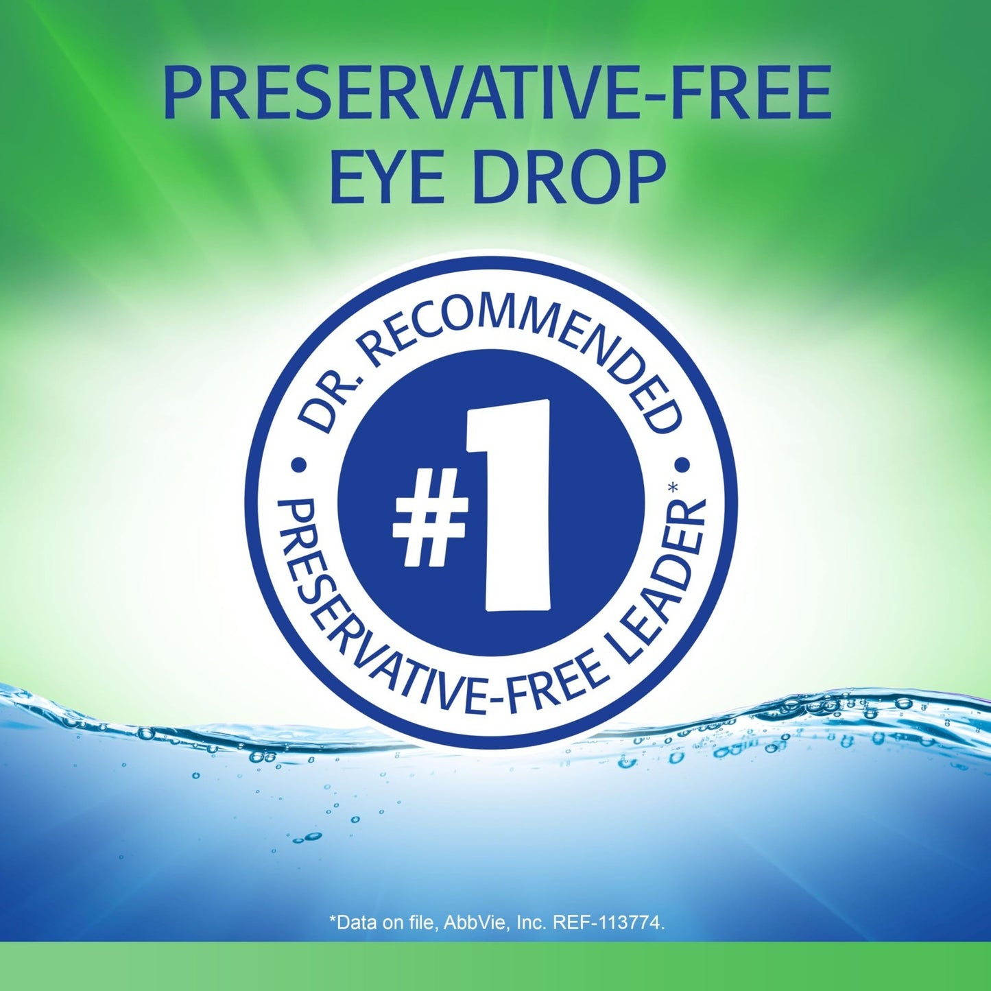 Preservative-Free Artificial Tears Eye Drops, Lubricating Relief, 0.33 fl oz2