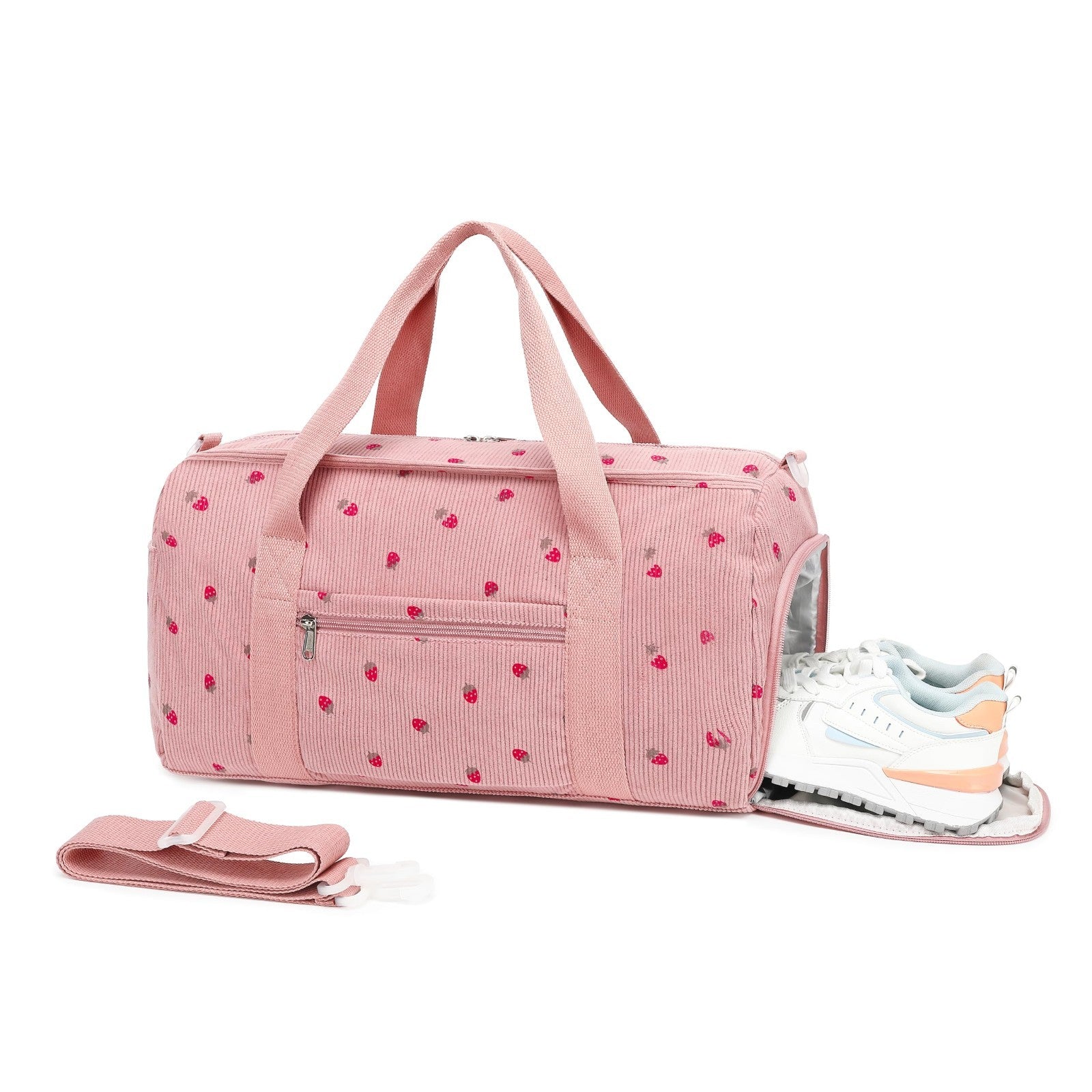 Cute Girls Duffle Bag with Shoes Compartment & Wet Separation - Waterproof Gym &7