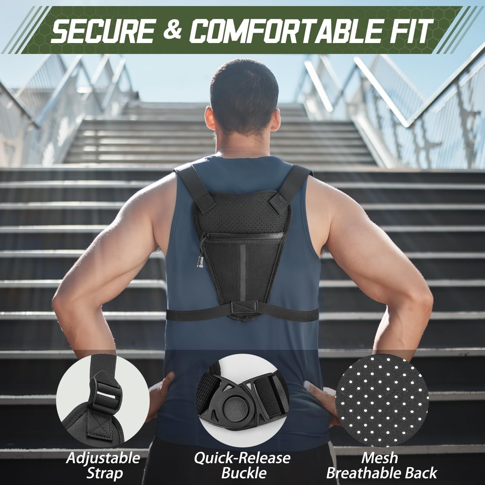 Optimized eBay Title: "Versatile Chest Bag for Outdoor Sports - Running, Cycli5
