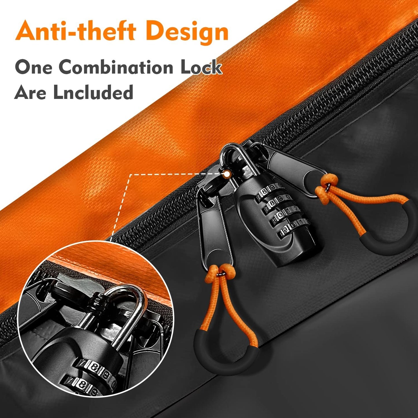20 Cubic Waterproof Hitch Cargo Carrier Bag | Soft Luggage Bag with Straps & Loc2