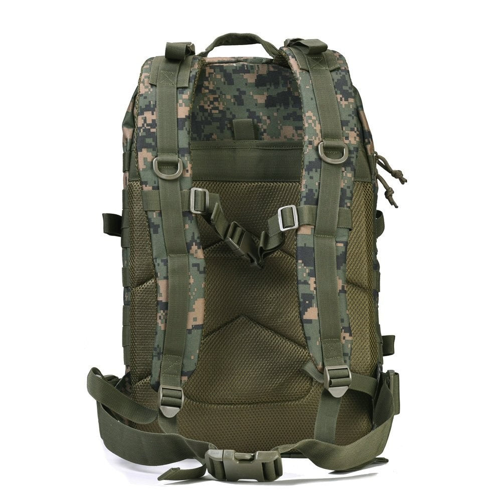 Large Military Tactical Backpack   3 Day Assault Pack, Molle Bag, Woodland Camo4