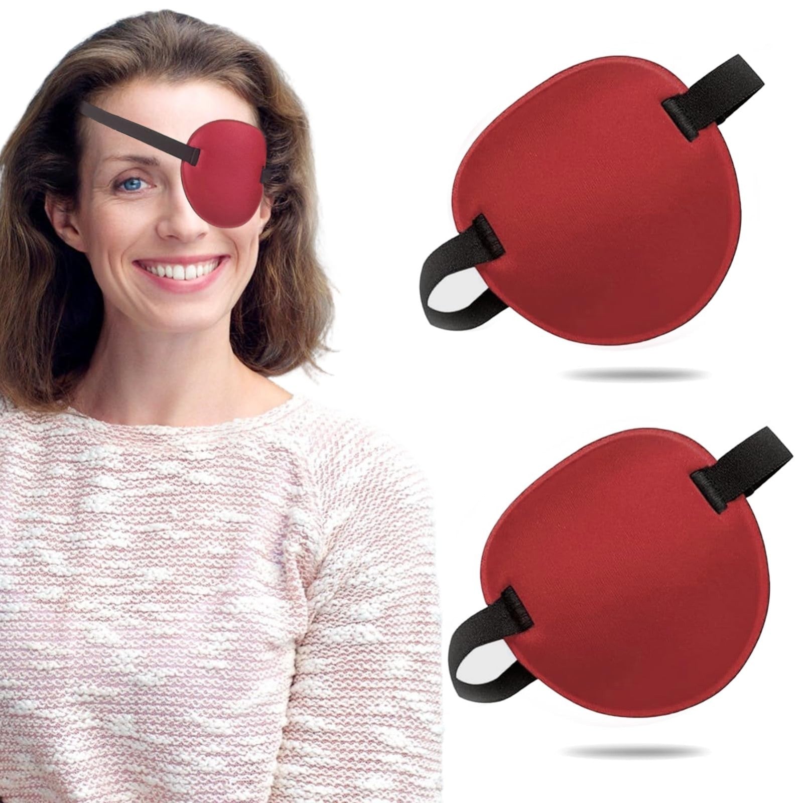 3D Adjustable Eye Patch - 2PCS Medical Patches for Amblyopia, Lazy Eye, Adults &1