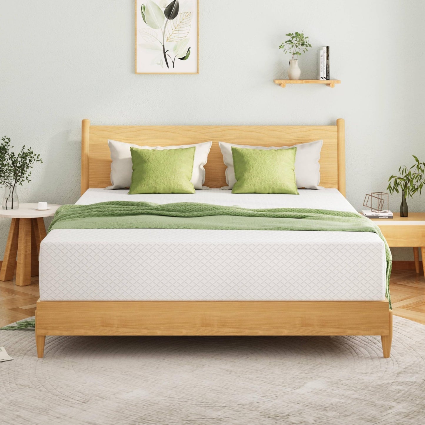 King Size 12" Memory Foam Mattress   Cooling Gel, Medium Firm, Pressure Relief,1