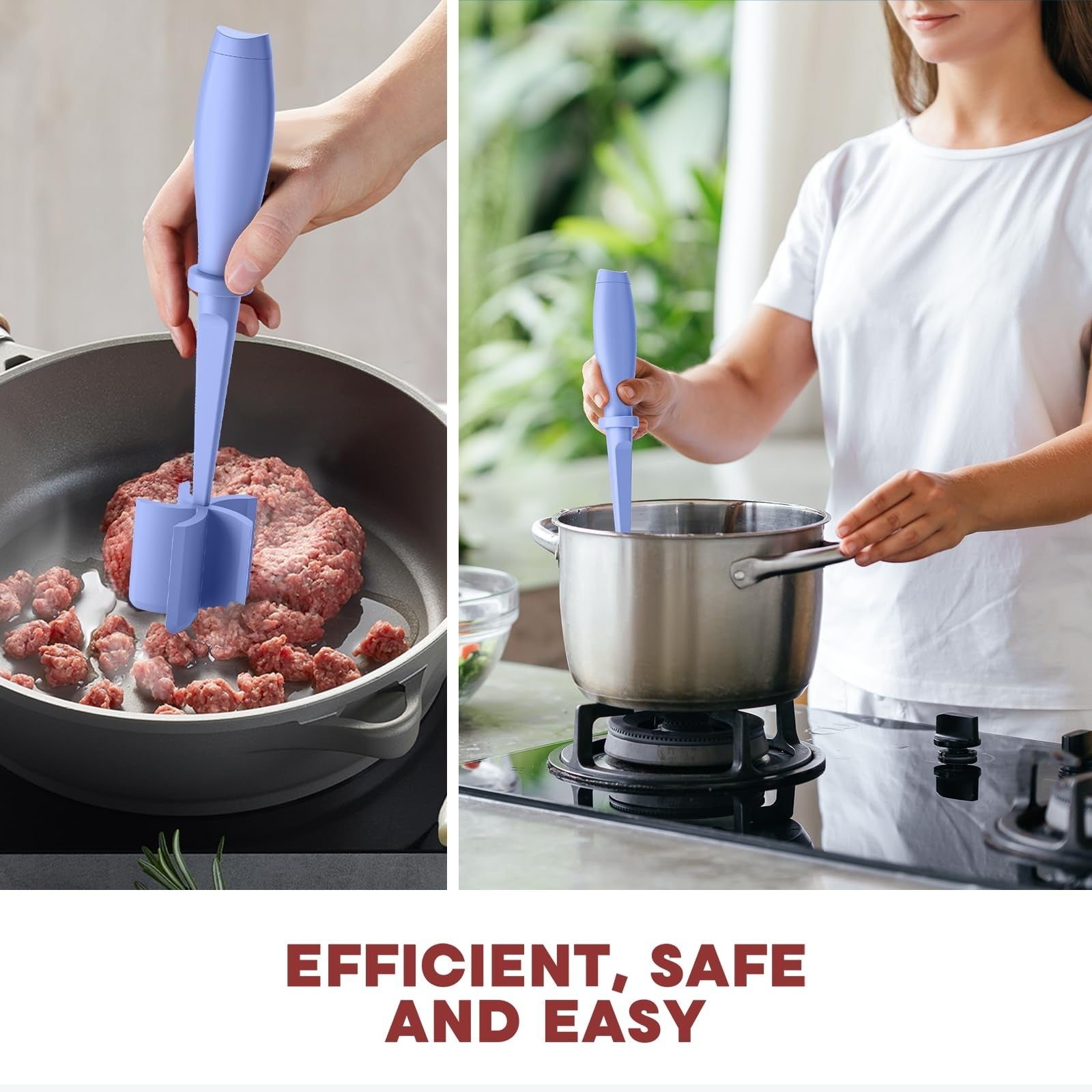 Meat Chopper & Hamburger Grinder   5 Blade Heat Resistant Kitchen Tool, Dishwash6
