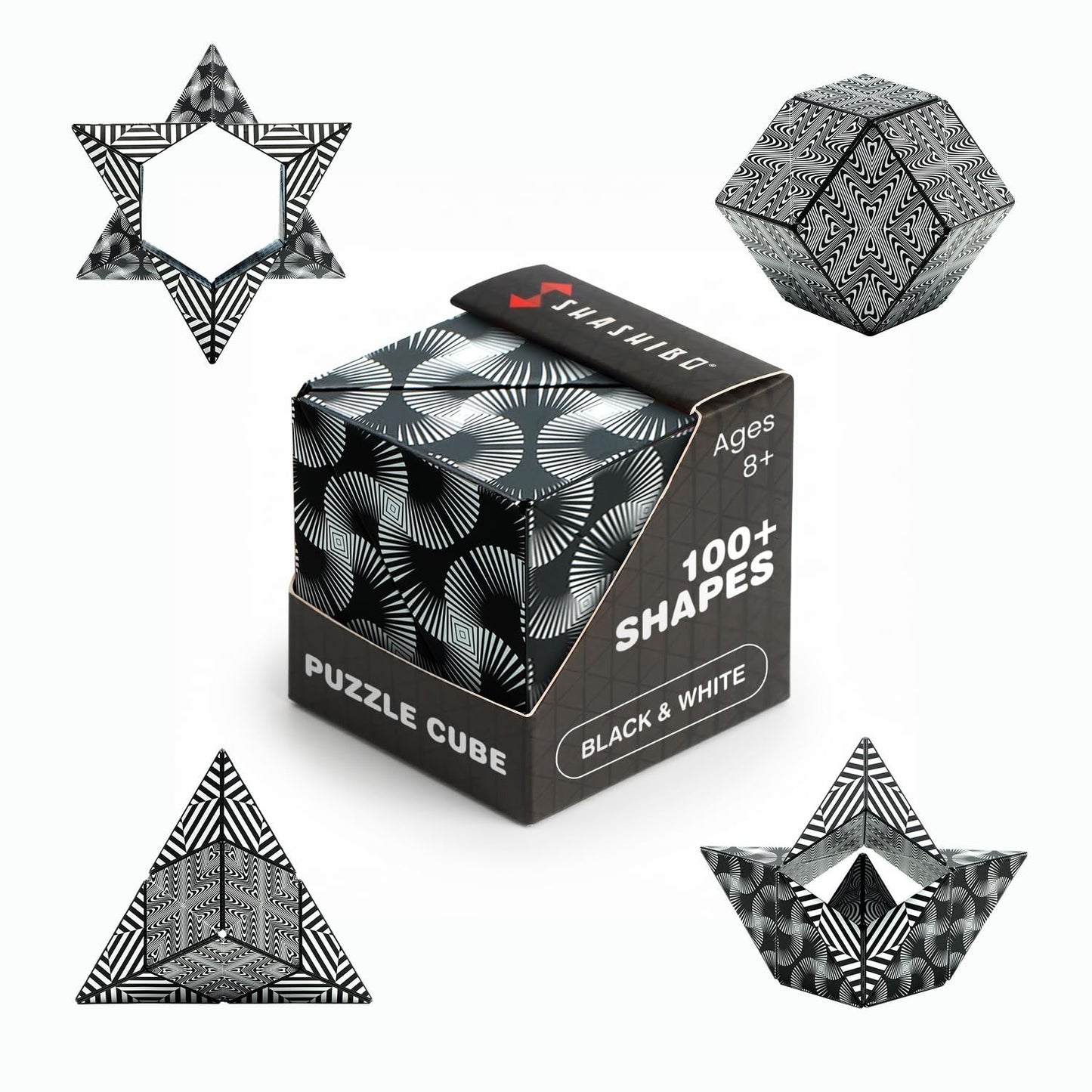 Magnetic Puzzle Cube   Sensory Fidget Toy for Stress Relief, Shape Shifting Fun,1