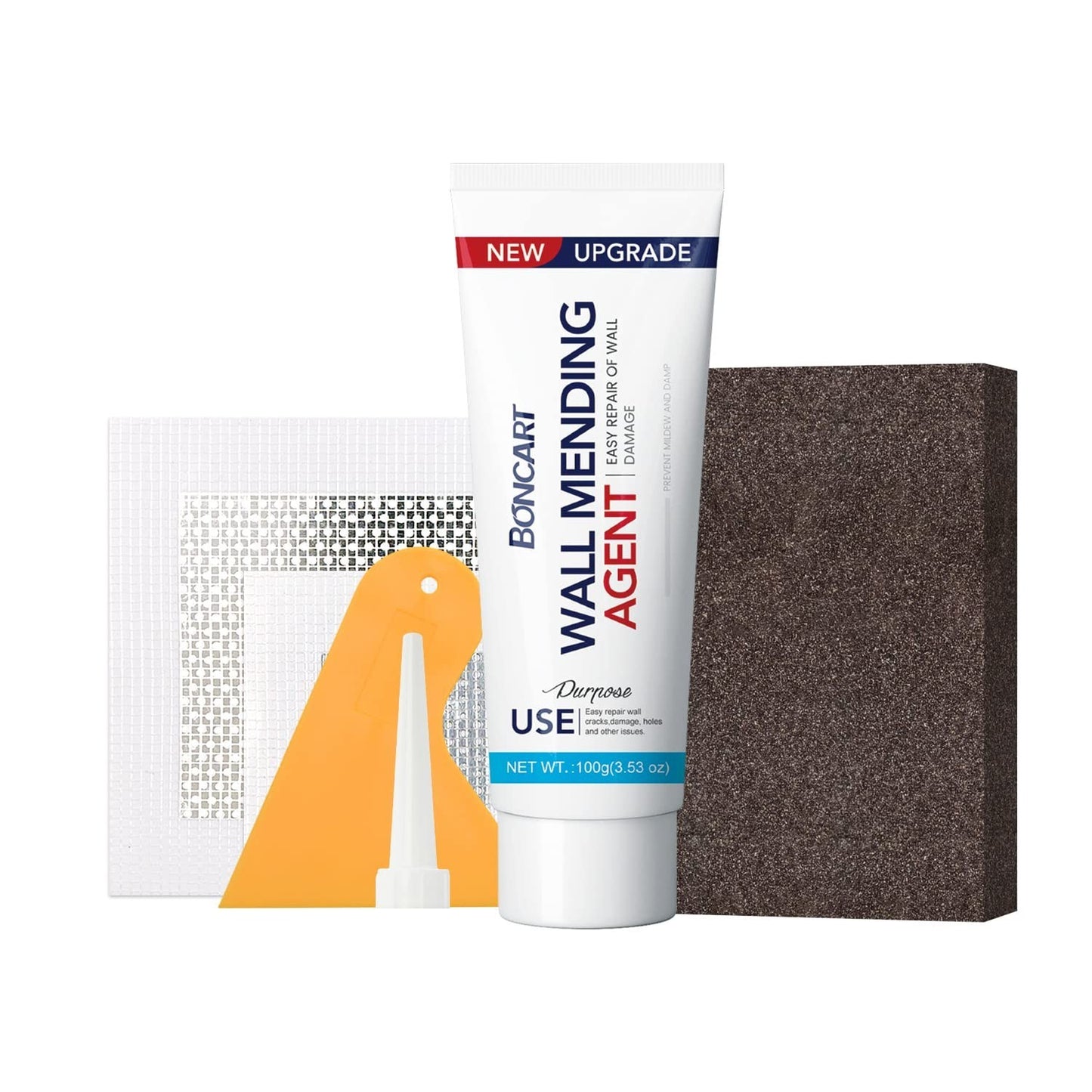 Wall & Drywall Repair Patch Kit with Tools | Putty, Scraper, Sponge & Aluminum P1