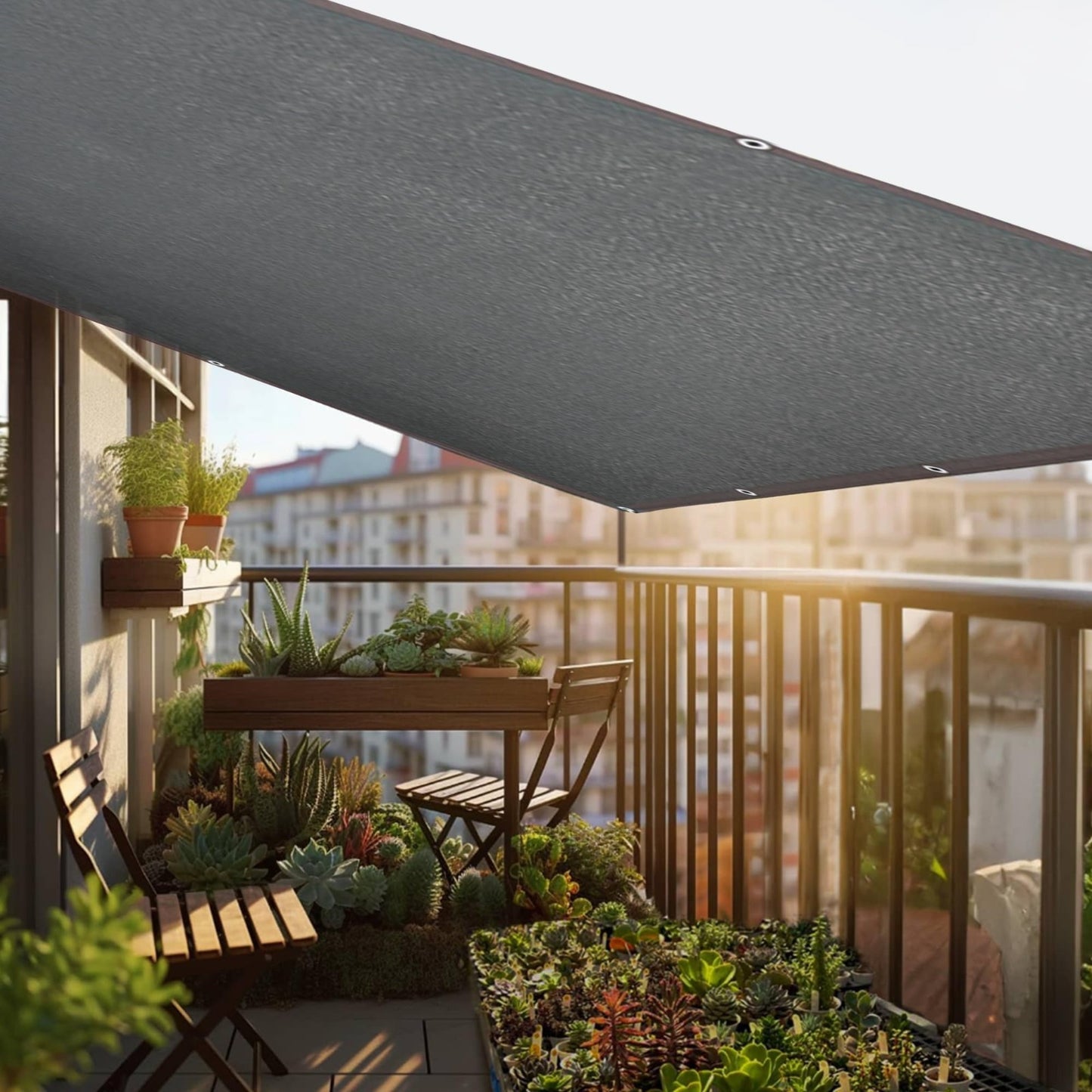 70% Black Shade Cloth 3.3x6.6FT Durable Mesh Tarp with Grommets for Garden, Gree8