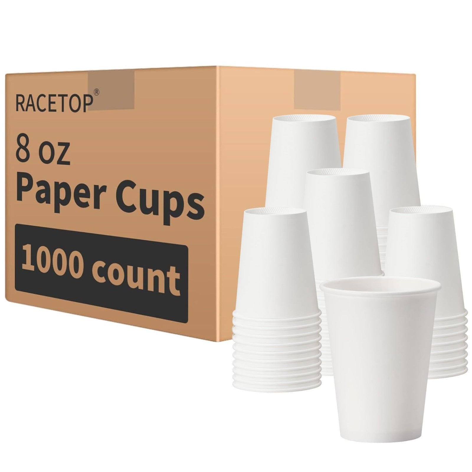 1000 Pack 8 oz Disposable Paper Coffee Cups   Perfect for Parties, Home & Office1