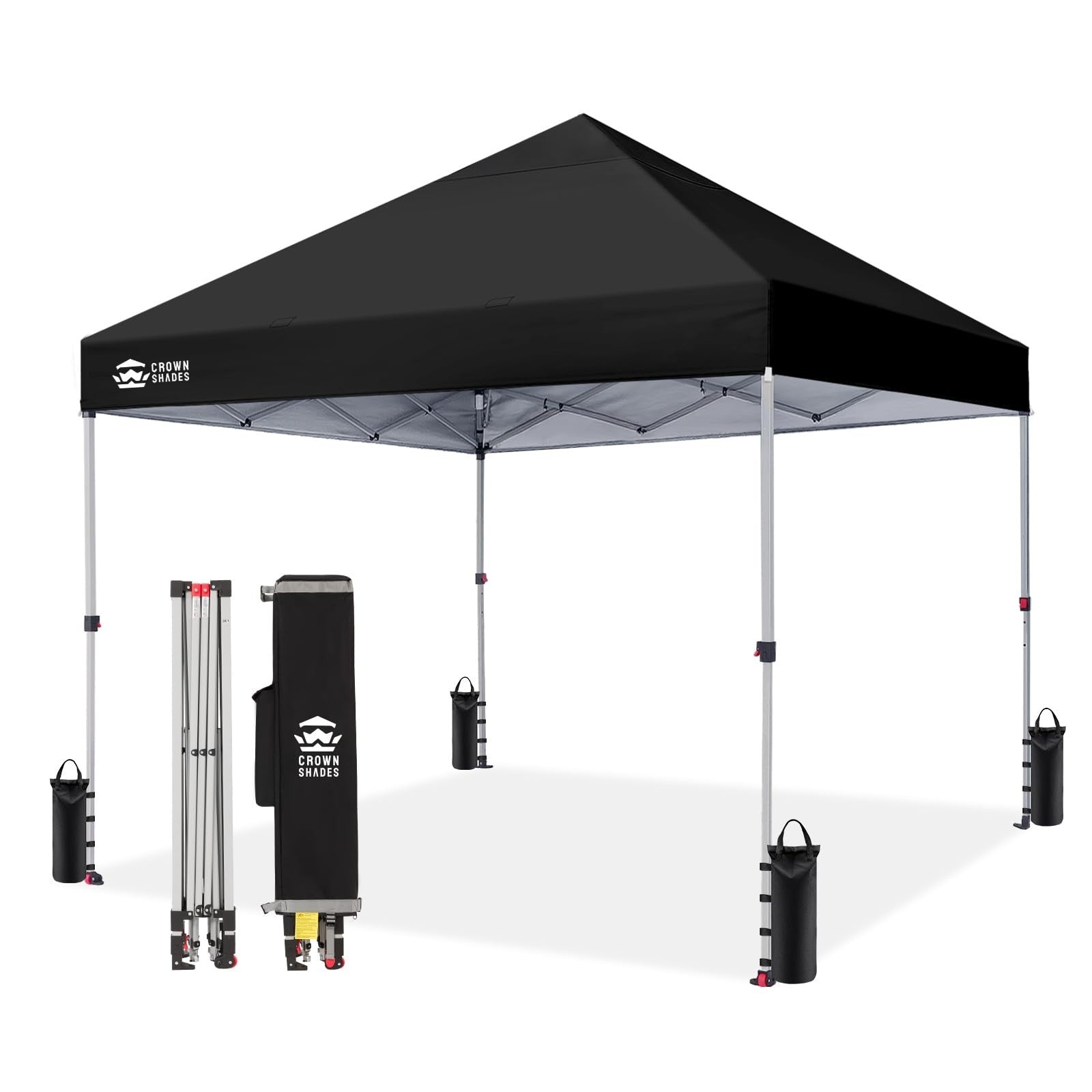 8x8 Pop Up Canopy Tent   One Push Setup, Easy Outdoor Sun Shade for Events, Part1